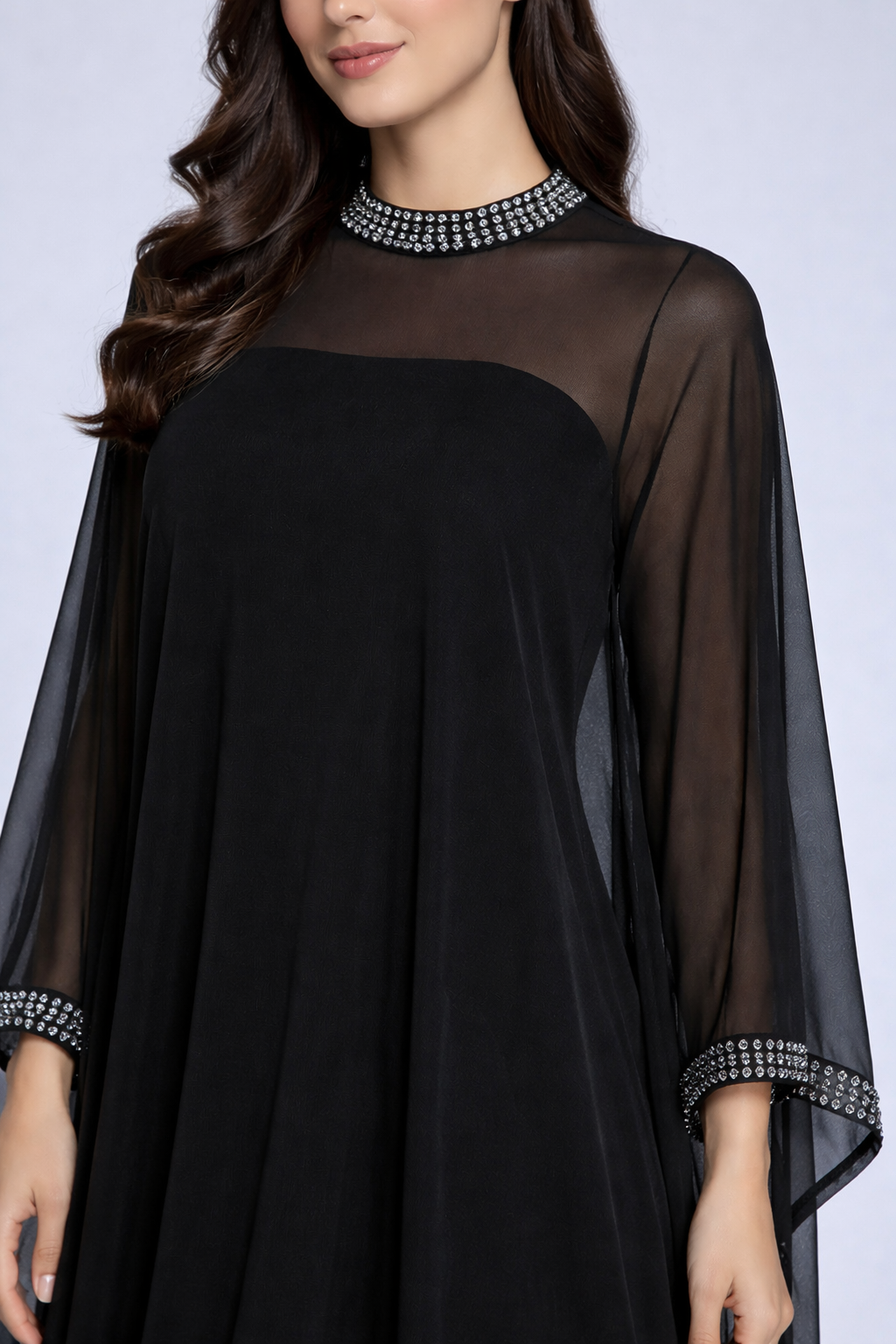 فستان كاب أسود